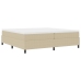 Cama Box Spring  Verde Claro Gris 200x200 cm Tela de Pana