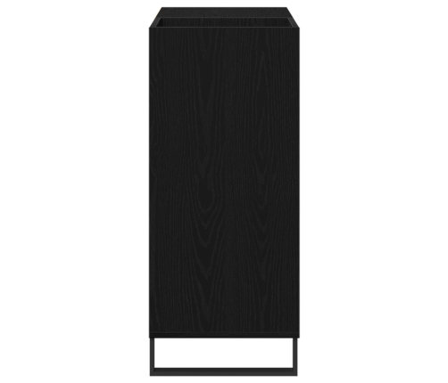 Armario de Discos  Roble Negro 84.5x38x90 cm Madera de Calidad