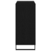 Armario de Discos  Roble Negro 84.5x38x90 cm Madera de Calidad