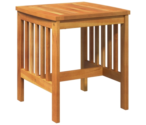 Conjunto de Jardín de 3 Piezas con Cojines de Madera Sólida de Acacia