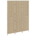 Separadores de Habitaciones Beige Madera Grande Plegable
