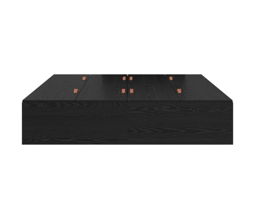 Cama con Almacenamiento  Roble negro Madera compuesta Completa/Doble