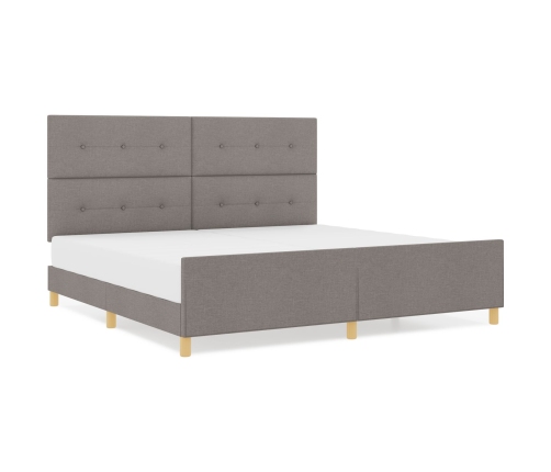 Cama de Tela Taupe  200x200 cm