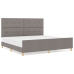 Cama de Tela Taupe  200x200 cm