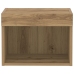 Armario de pared  con luces LED Roble Artesanal 40x30x30 cm