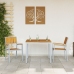 Set de Comedor de Jardín Set de 3 Gris, Tono Madera Metal, Madera