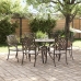 Set de Comedor de Jardín de 7 Piezas de  en Aluminio Fundido Color Bronce