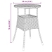 Conjunto de Muebles de Comedor  Conjunto de 5 Gris Ratán, Vidrio