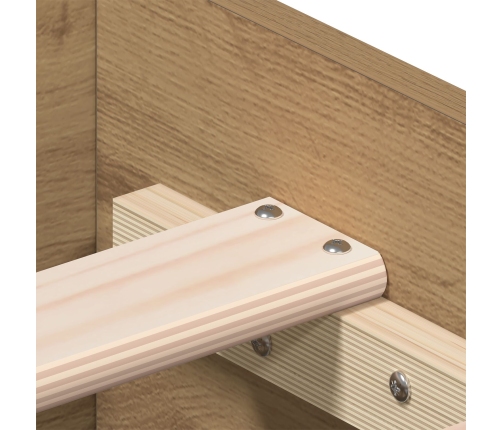 Estructura de Cama  Artisan Roble 90x190 cm Madera Elaborada