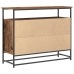 Consola de Madera Vieja 100x35x80 cm Madera Compuesta y Acero