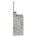 Mesa de tocador  con luces LED en gris concreto de 50x41x135 cm
