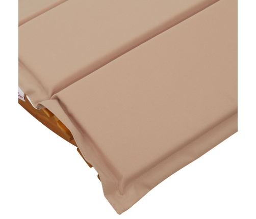 Tumbona Solar Juego de 2 Taupe Madera maciza de Acacia Estándar