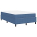 Cama Box Spring  con Colchón Azul 120x200 cm Tela de Corduroy