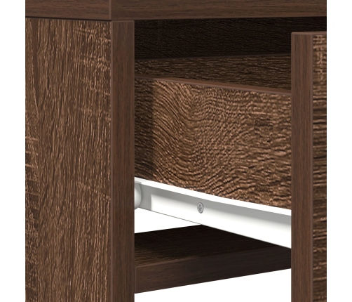 Mesa de Tocador  con Luces LED Madera de Fresno 50x41x140 cm