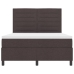 Cama con Box Spring y Colchón Gris Oscuro 140x200 cm Tela
