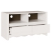 mueble para TV  ""DRAMMEN"" Blanco 99x43x55 cm de Madera Sólida de Pino
