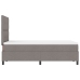 Cama con Somier  con Colchón Taupe 120x200 cm Tela