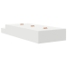 Marco de cama con almacenamiento  Blanco Madera compacta