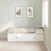 Estructura de Cama de Almacenamiento Blanca 90x190 cm