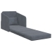 Sofá Cama  2-en-1 Gris Oscuro 65x80x83 cm Terciopelo