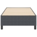 Cama Box Spring Gris Oscuro Individual de Tela de Pana