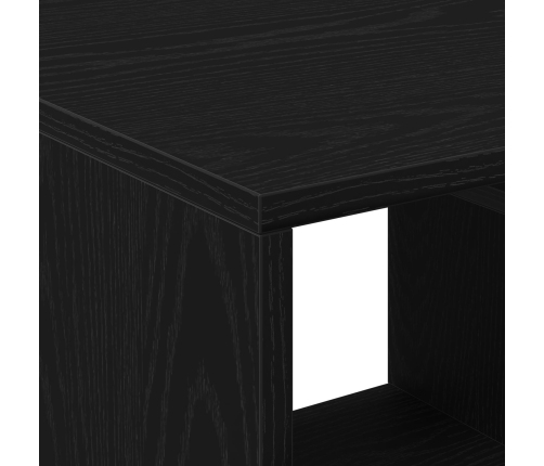 Mesa de Café  Negra de Roble 90x49x45 cm de Madera Elaborada