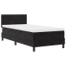 Cama Box Spring  con Colchón Negro 90x200 cm Terciopelo