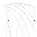 Sillas de Jardín  2 pcs en Aluminio Fundido Blanco