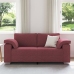 Sofá  Rojo viento Tela, Madera Regular Sofá Rectangular