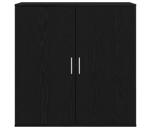 Bufé Roble Negro 79x38x80 cm Madera Sólida