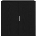 Bufé Roble Negro 79x38x80 cm Madera Sólida