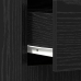 Armario de baño  Negro Roble 60x33x80 cm Madera