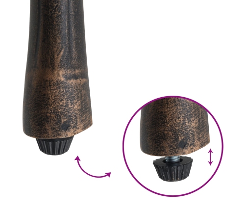 Set de Bistro de Jardín de 3 Piezas  en Aluminio Fundido Bronce