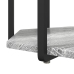 Mesa Lateral  2 pcs Gris Sonoma de Madera y Metal