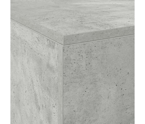 Estructura de cama Gris concreto Concreto Individual Robusta
