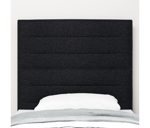 Cabecero  Negro Tela 90 cm Cabecero Rectangular Moderno