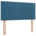 Cama con Somier  con Colchón Azul Oscuro 100x200 cm Terciopelo