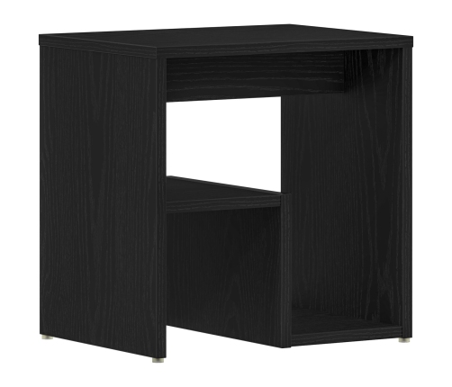 Mesita de Noche  Roble Negro 40x30x40 cm Madera Ingenierizada