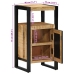 Mueble de Baño  40x35x75 cm Madera Sólida Áspera de Mango