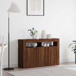 Aparador  Roble Marrón Madera de Ingeniería 116 x 30 x 75 cm