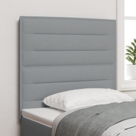 Cabecero  Gris Claro Tela 90 cm Cabecero Tapizado Rectangular