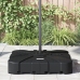 Set de Base de Parasol Cantilever de 2 Piezas  - 150kg de Arena o 113kg de Agua