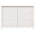 Comoda  ""DRAMMEN"" Blanca 111x43x73,5 cm de Madera Sólida de Pino