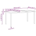 Conjunto de comedor de jardín de 7 piezas  Negro Ratán PVC