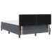 Cama con Somier  y Colchón Gris Oscuro 160x200 cm Terciopelo