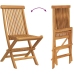Conjunto de 7 Piezas de Comedor de Jardín de Madera Sólida de Teca