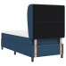 Cama Box Spring  con Colchón Azul 100x200 cm Tela