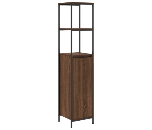 Juego de Muebles de Baño de 3 Piezas  en Madera de Roble Marrón