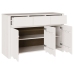 Aparador ""DRAMMEN"" Blanco 114x43x75,5 cm Madera Sólida de Pino