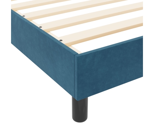 Cama  Azul Oscuro 120x190 cm Terciopelo